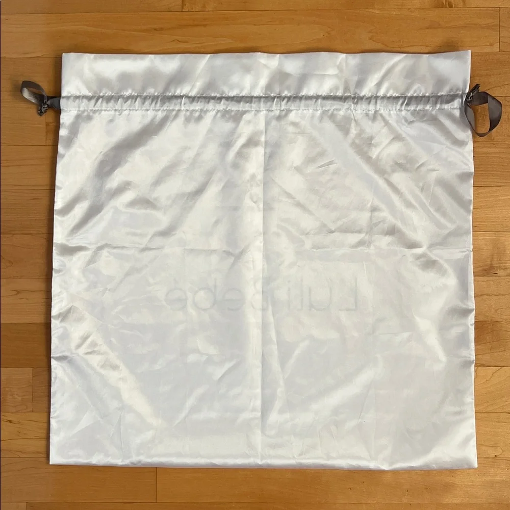 🤍 Dust Bag for Luli Bebe Diaper Bag — Oversized — Square — Silky Satin White